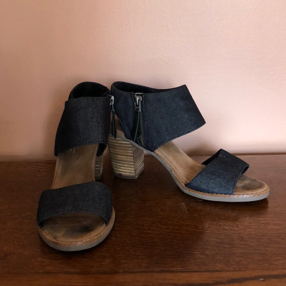 Tom’s Denim Sandal Heels